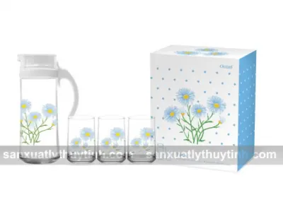 Bộ ly thủy tinh làm quà tặng mua mua số lượng lớn ở đâu ?