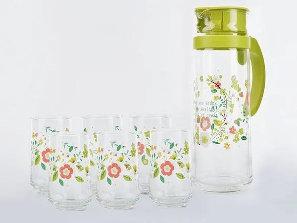 Địa chỉ đặt bộ bình thủy tinh 6 ly in logo làm quà tặng khuyến mãi