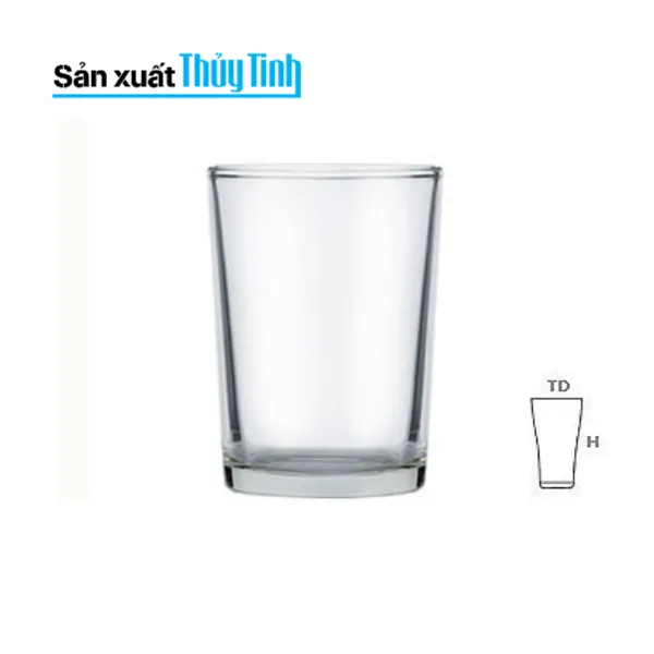 Ly thủy tinh lucky dáng trụ (QC10)