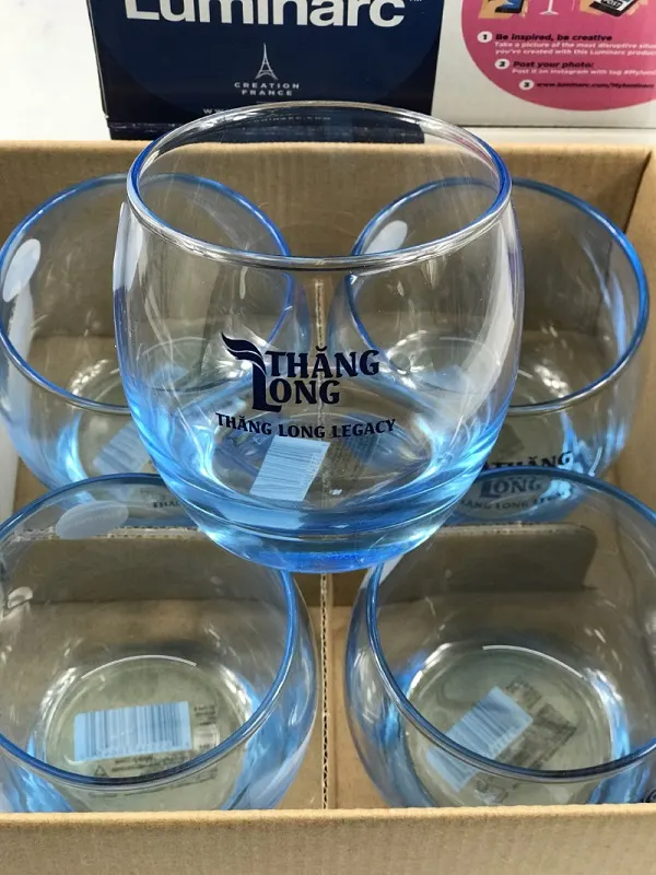 Bộ 6 cốc thủy tinh cao cấp Luminarc chính hãng giá rẻ, in logo theo yêu cầu