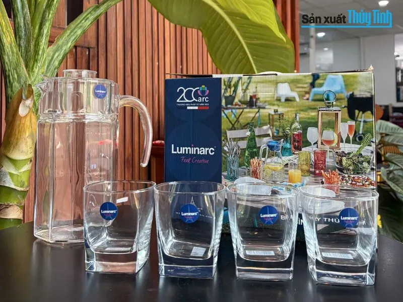 Bộ bình ly thủy tinh Luminarc 1.6L