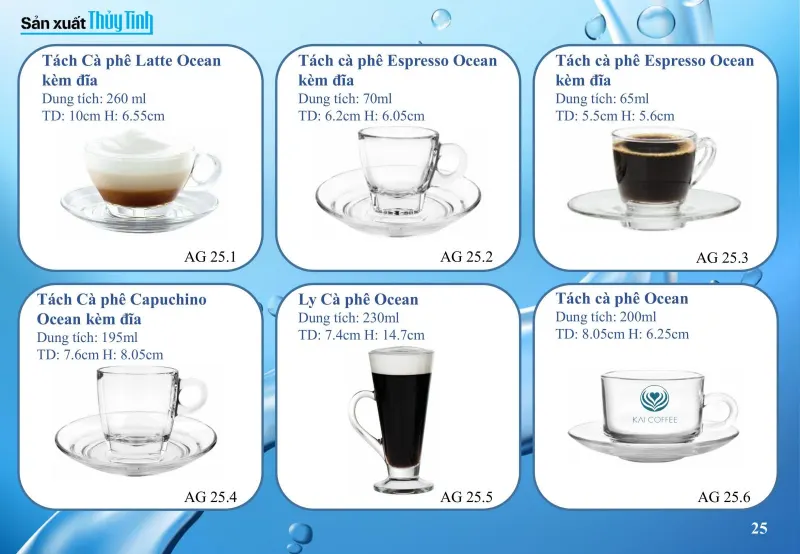Giá bộ cốc thủy tinh 6 chiếc
