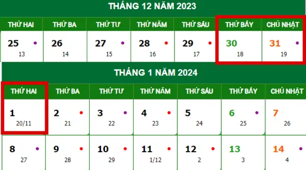 Lịch nghỉ tết ngân hàng Vietcombank 2024 và các ngân hàng lớn