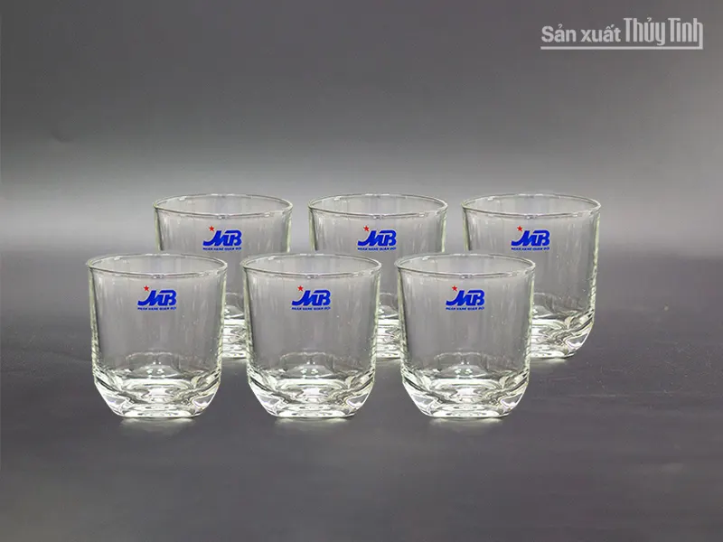 bộ ly thủy tinh quà tặng in logo bền đẹp