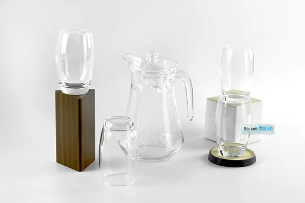 Quà tặng đại hội Đảng bộ ý nghĩa - bộ bình ly thủy tinh in logo tại tphcm