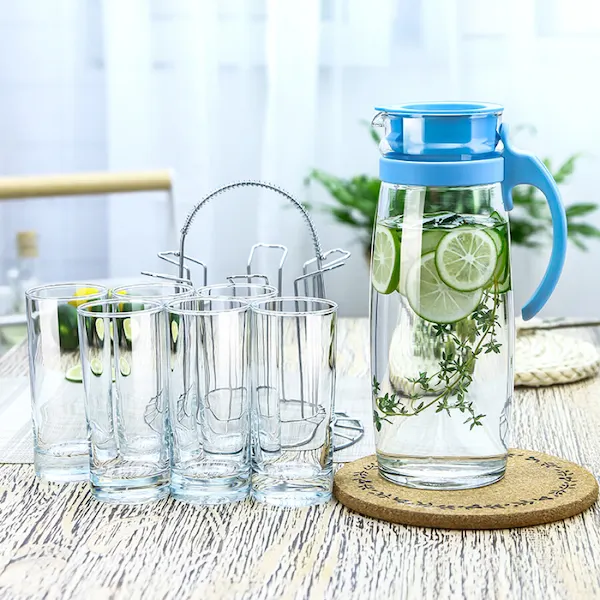 Bộ bình ly thủy tinh in logo chính hãng giá tốt nhất, quà tặng 8/3 cho nhân viên nữ thiết thực, ý nghĩa