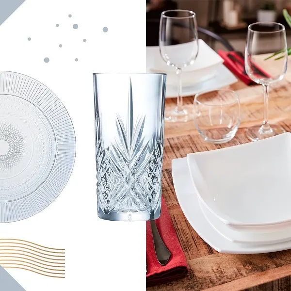 Bộ bình ly thủy tinh Luminarc 5 món Rotterdam Ice Blue làm quà tặng khuyến mãi quảng cáo