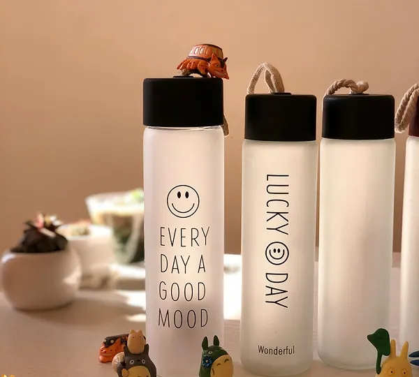 Sản xuất bình nước quà tặng thuỷ tinh in logo theo yêu cầu làm quà tặng phụ nữ 8/3