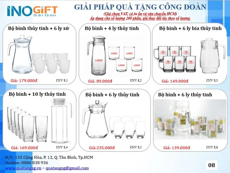 Sản xuất lọ hoa pha lê, bình cắm hoa thủy tinh, lọ hoa quà tặng in khắc logo