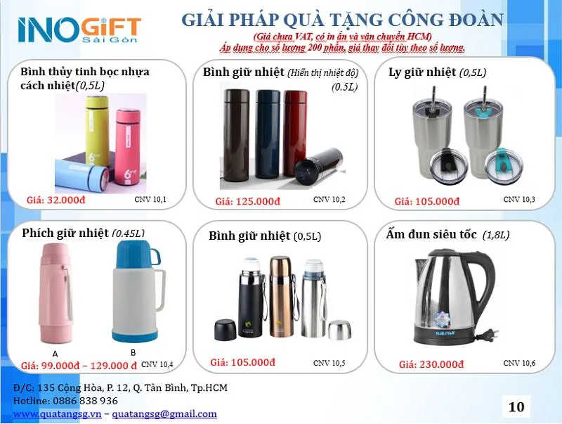 Báo Giá Quà tặng khuyến mãi, quà tặng doanh nghiệp cuối năm giá rẻ từ 20000đ