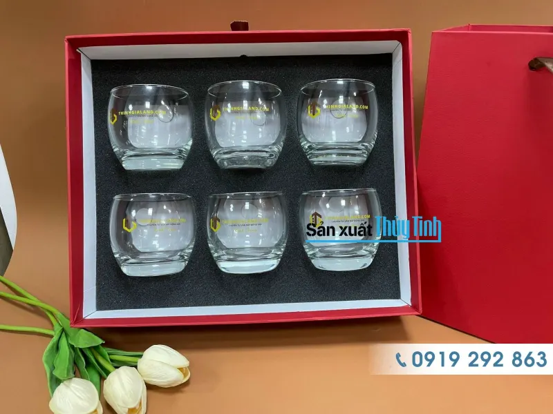 bộ ly thủy tinh uống nước cao cấp