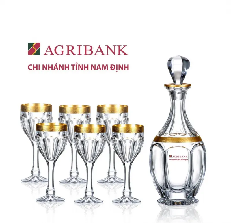 Bộ bình ly rượu pha lê Tiệp cao cấp mức giá 2tr