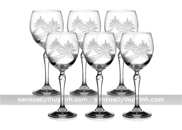 ly uống rượu vang pha lê tiệp cao cấp