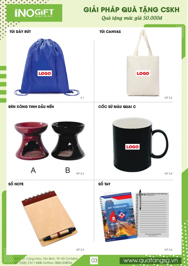 Báo Giá Quà tặng khuyến mãi, quà tặng doanh nghiệp cuối năm giá rẻ từ 50000đ