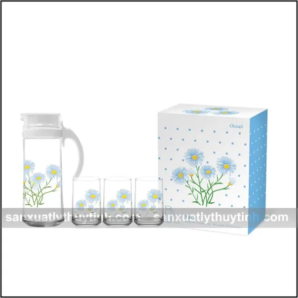 Bộ bình ly thủy tinh đẹp làm quà tặng tri ân khách hàng?