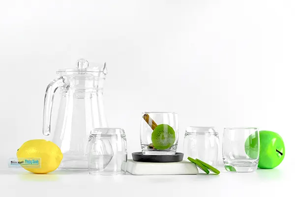 Set quà tặng doanh nghiệp - bộ bình ly thủy tinh in logo giá rẻ tại tphcm